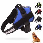 Reflective Dog Harness Leash Breathable Adjustable With Handle No More Pulling Tugging
