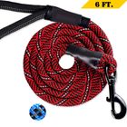 100% Reinforced Nylon Reflective Rope Dog Leash Chew Resistant For Medium Large Dogs